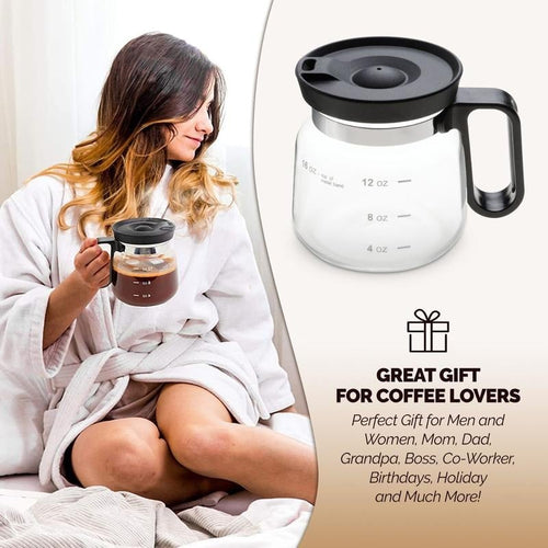 đâ 16 Oz Glass Coffee Mug â Coffee Pot Style