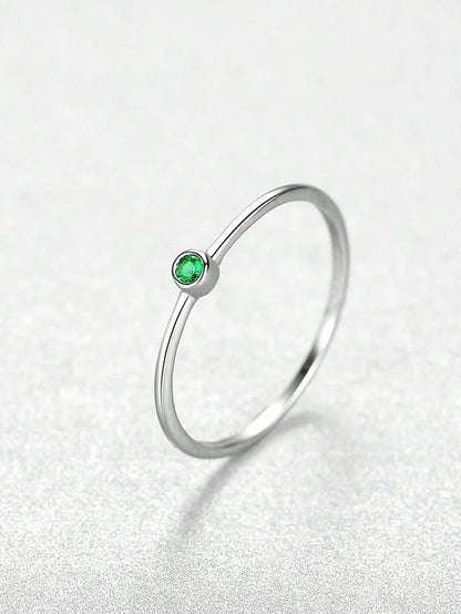 Verde Aura Ring – Handmade 925 Sterling Silver with Green Gemstone
