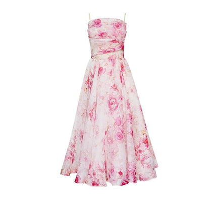 Elegantes Strapskleid mit Print