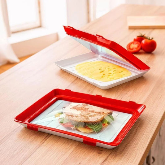 🔥Umweltfreundliches Design – Wiederverwendbares Tablett zur Lebensmittelkonservierung🥰