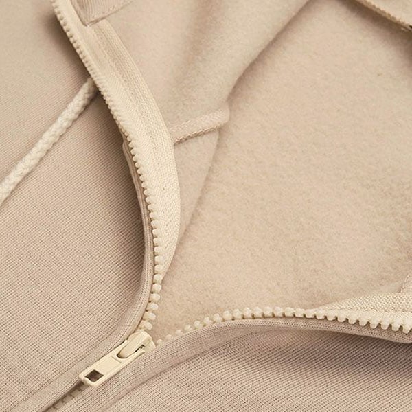 Damen Herbst/Winter Reißverschluss-Kapuzenpullover