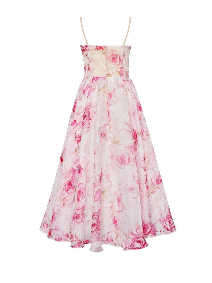 Elegantes Strapskleid mit Print