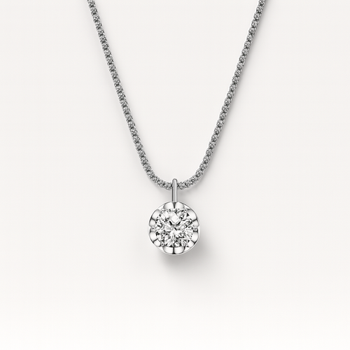 Crown Necklace  Sparkling Pendant