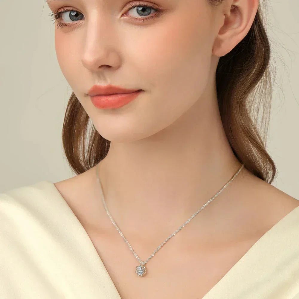 Crown Necklace  Sparkling Pendant