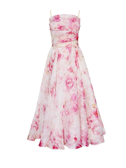 Elegantes Strapskleid mit Print