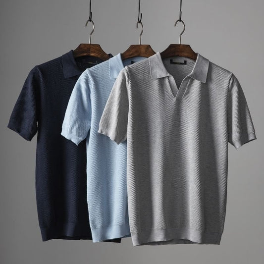 STRICK-POLOSHIRT