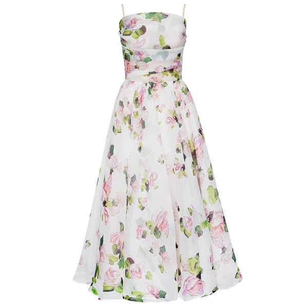 Elegantes Strapskleid mit Print