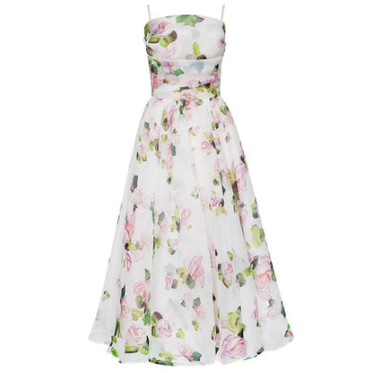 Elegantes Strapskleid mit Print